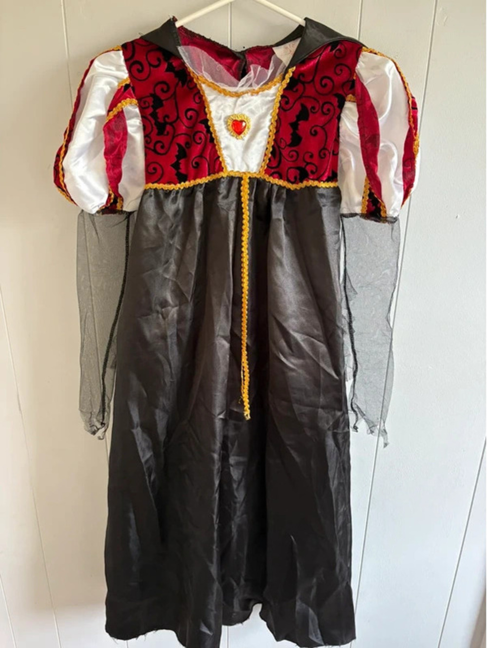 Rubies Medium Red Royal Vampire Girls Halloween Costume